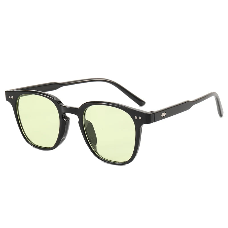 Retro Fashion Square Sun Glasses Women Men Simple Colorful Brand Sunglasses Leisure Vacation Female Male Eyeglasses