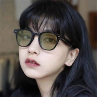 Retro Fashion Square Sun Glasses Women Men Simple Colorful Brand Sunglasses Leisure Vacation Female Male Eyeglasses