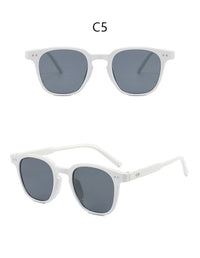 Retro Fashion Square Sun Glasses Women Men Simple Colorful Brand Sunglasses Leisure Vacation Female Male Eyeglasses