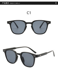 Retro Fashion Square Sun Glasses Women Men Simple Colorful Brand Sunglasses Leisure Vacation Female Male Eyeglasses