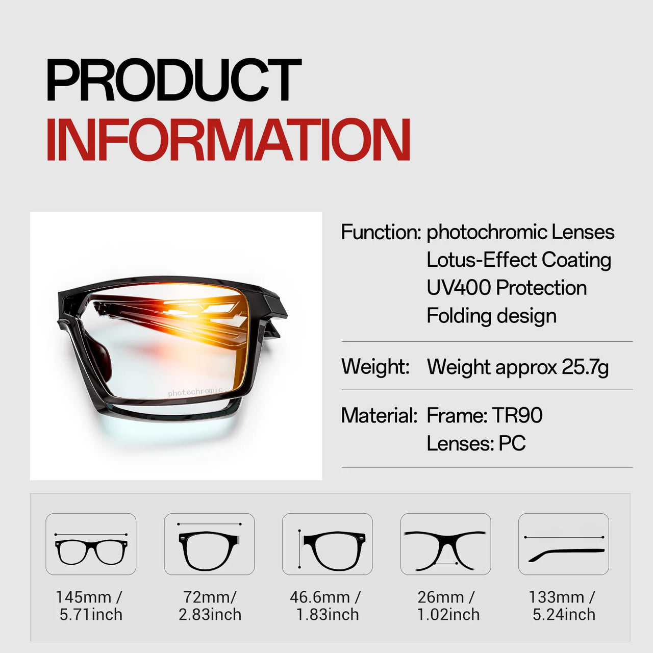 SCVCN Trendy Photochromic